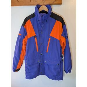 Vintage Roffe Challenge Systemz Ski Jacket Purple Orange Colorblock Ultrex M